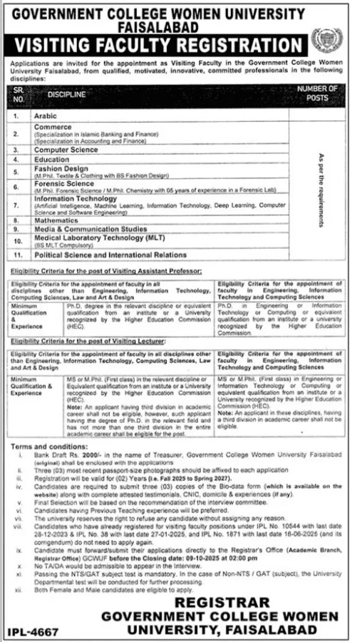 Visiting Faculty Registration 2025