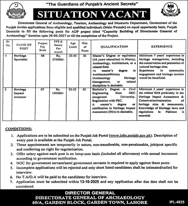 Heritage Specialist Jobs 2025