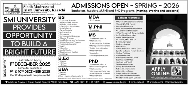 Sindh Madressatul Islam University Karachi