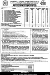 University of Child Health Sciences Lahore