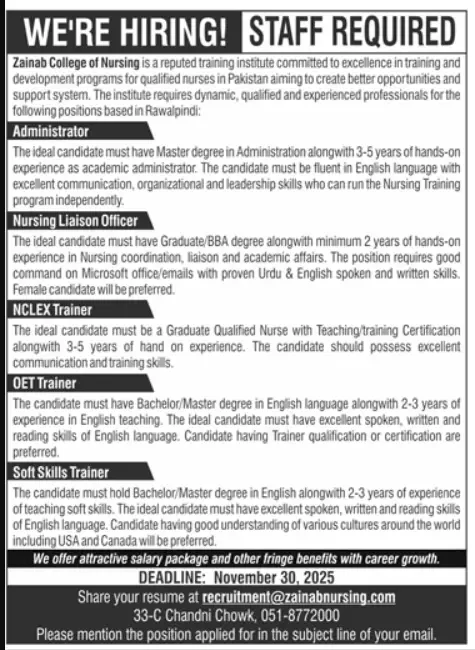 Administrator Jobs in Rawalpindi