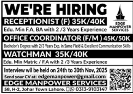 Receptionist Jobs