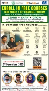 Admissions Open for DigiSkills.pk Free Online Courses 2025