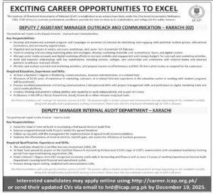 Career ICAP Jobs 2025 in Karachi