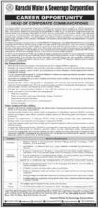 Head of Corporate Communications KWSC Jobs 2025