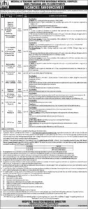 HVAC Technician Jobs 2025 at Hayatabad Medical Complex Peshawar