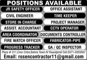 CCTV Operator Rawalpindi Jobs 2025
