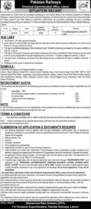 Pakistan Railway Jobs 2026 Gateman