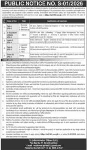 Junior Assistant (Admin) SPS-4 Jobs 2026