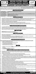 Chief Supply Chain Management Officer MEPCO Jobs in Multan