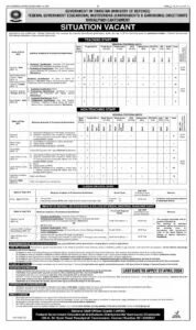 Lower Division Clerk Jobs 2026 in Federal Government Educational Institutions Rawalpindi