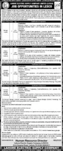 Manager Legal Jobs 2026 in LESCO Lahore Apply Online