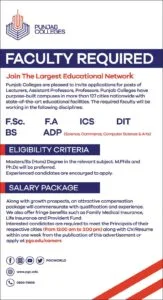 Professors Jobs in Punjab Colleges Pakistan Apply Online