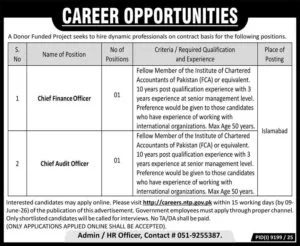 Chief Finance Officer Jobs 2026 in Islamabad