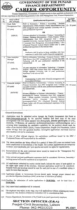 Data Analytics Manager Jobs in Punjab Finance Department 2026