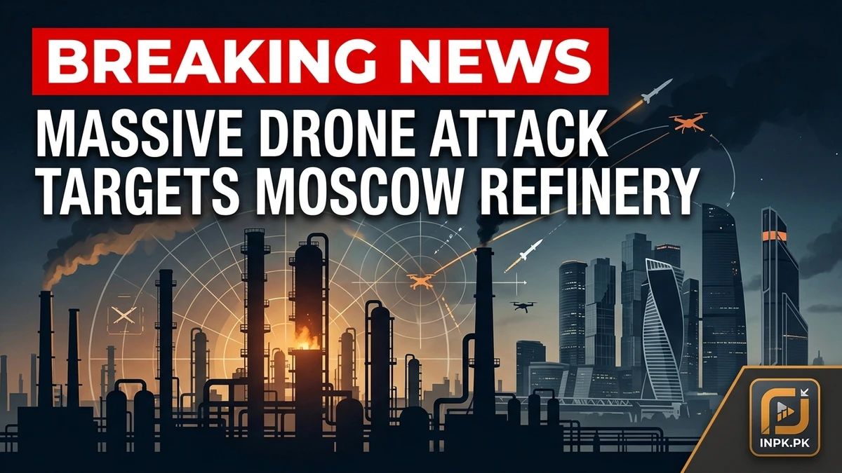 Massive Drone Attack Targets Moscow Oil Refinery as Fires Erupt on Final Day of Russian Elections