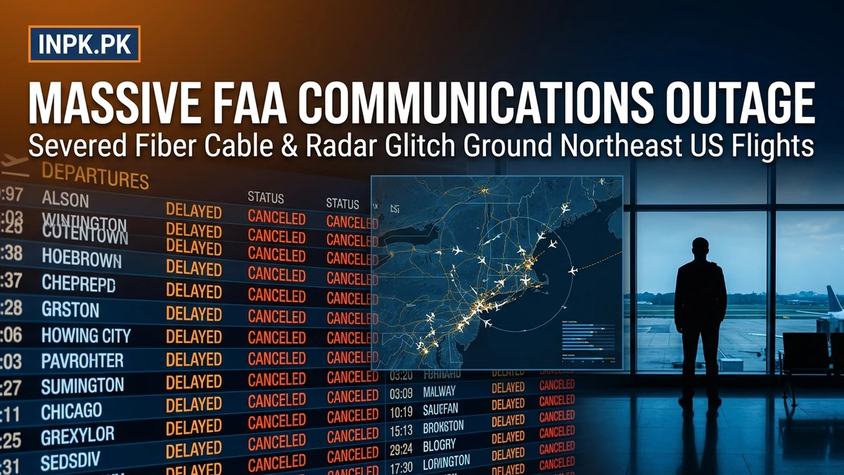 Massive FAA Communications Failure Halts Flights Across Northeast US as Severed Fiber Optic Line Compounds Radar Glitch
