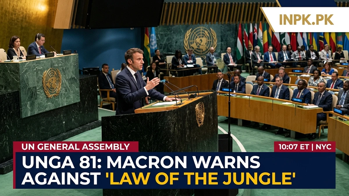Macron Delivers Farewell UN Address Warning Against Return to Law of the Jungle