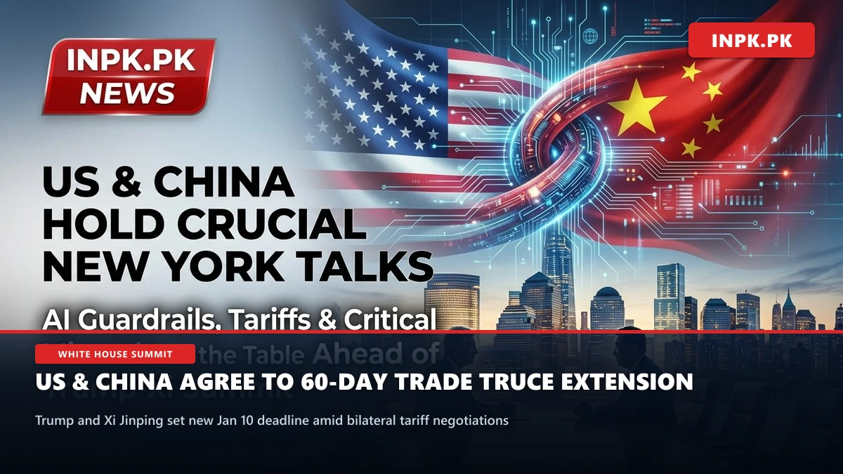 US and China Agree to 60-Day Trade Truce Extension at High-Stakes White House Summit