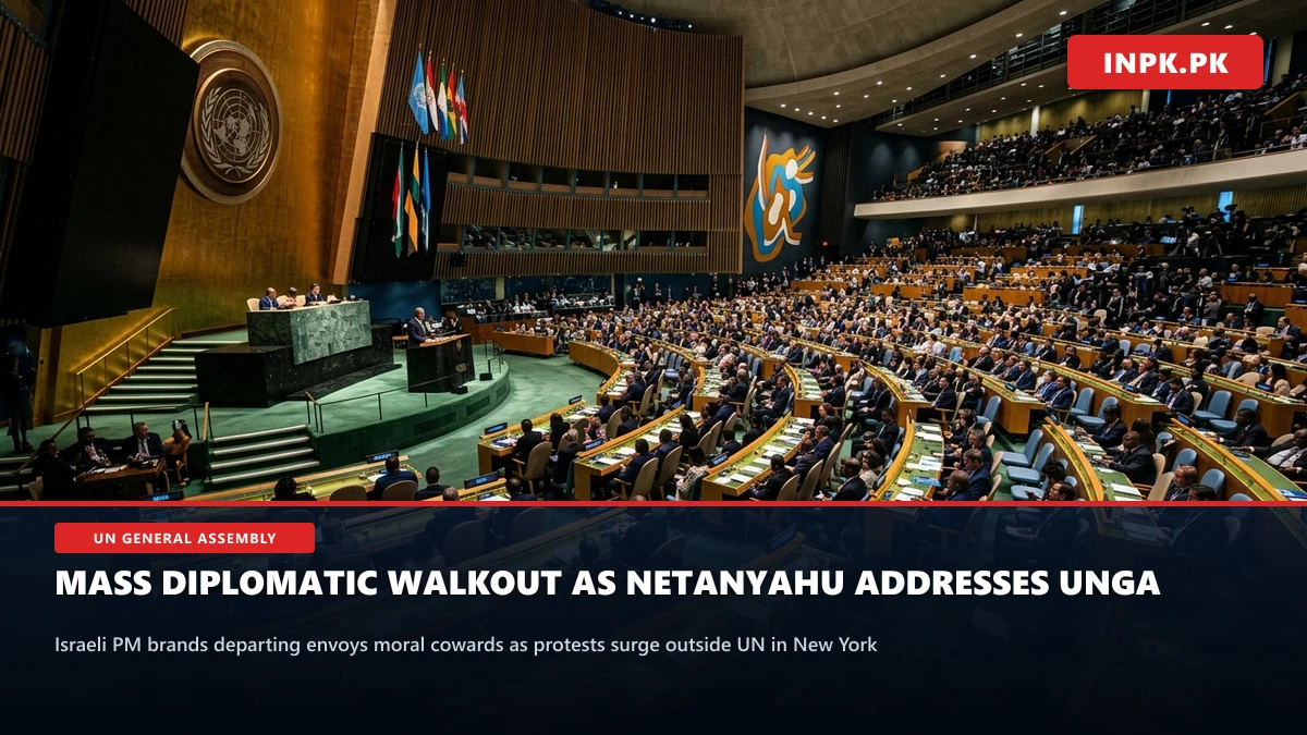 Mass Diplomatic Walkout at UN General Assembly as Netanyahu Brands Exiting Delegates Moral Cowards