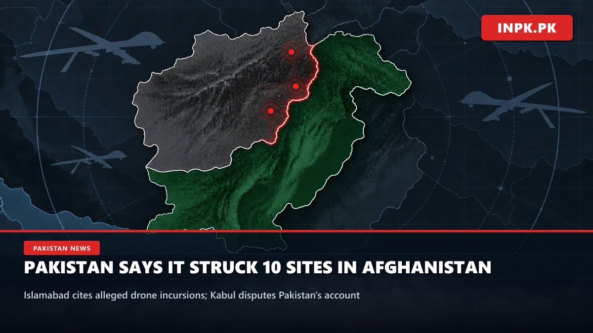 Pakistan Says It Struck 10 Sites in Afghanistan After Alleged Drone Incursions