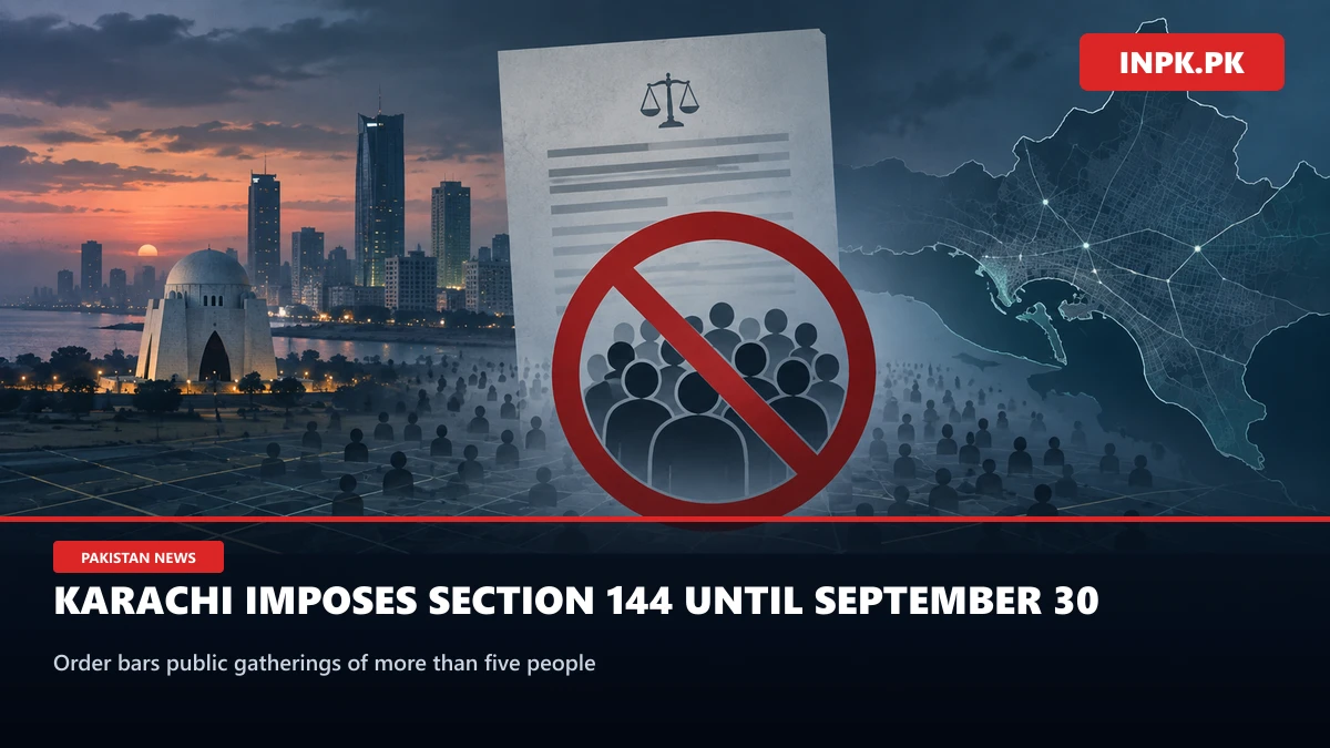 Karachi Imposes Section 144, Bans Public Gatherings of More Than Five Until September 30