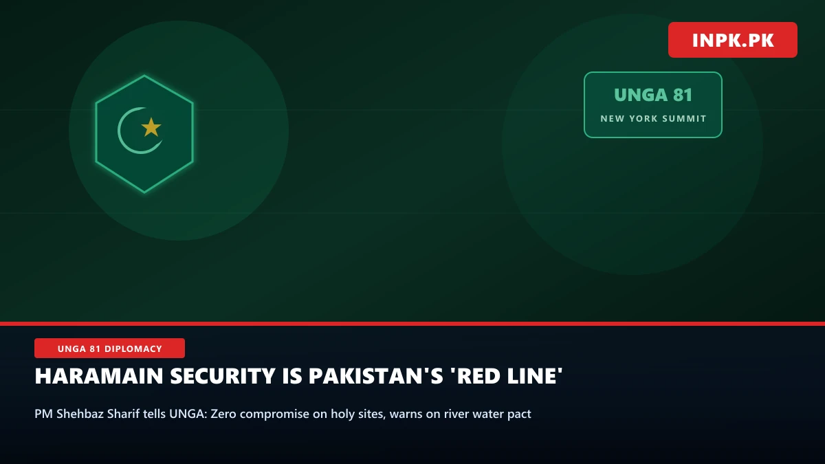 PM Shehbaz Sharif Tells UNGA: Security of Haramain Sharifain is Pakistan's 'Red Line'
