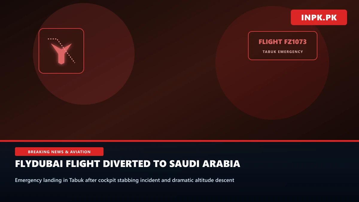 Flydubai Flight to Tel Aviv Diverted to Saudi Arabia After Cockpit Stabbing and Rapid Descent