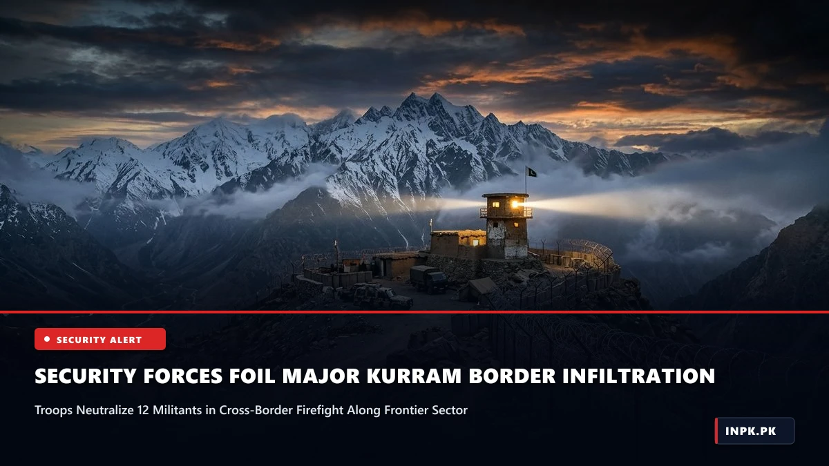 Security Forces Foil Major Kurram Border Infiltration, Neutralize 12 Militants in Cross-Border Firefight