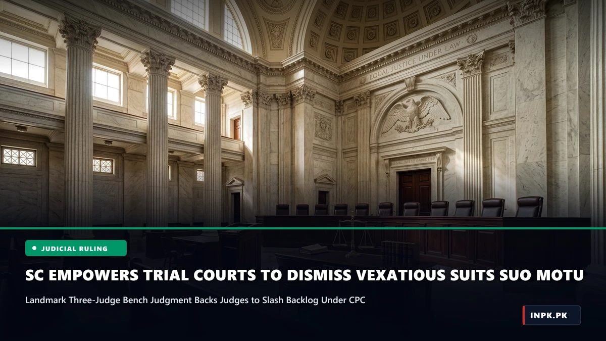 Supreme Court Empowers Trial Courts to Dismiss Vexatious and Time-Barred Suits on Own Motion Under CPC